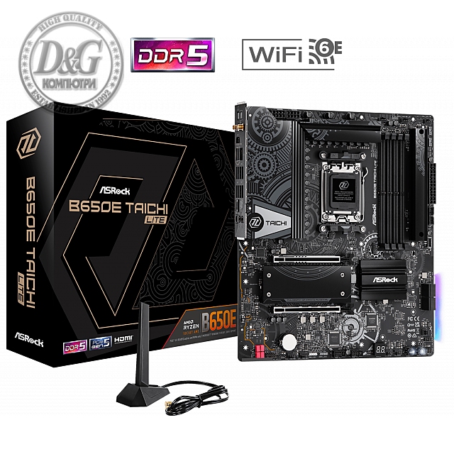 Дънна платка ASROCK B650E TAICHI LITE, Socket AM5, 4xDDR5