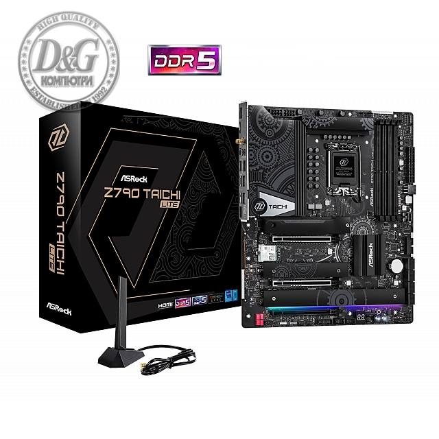 Дънна платка ASROCK Z790 TAICHI LITE, LGA 1700, DDR5, PCIe 5.0