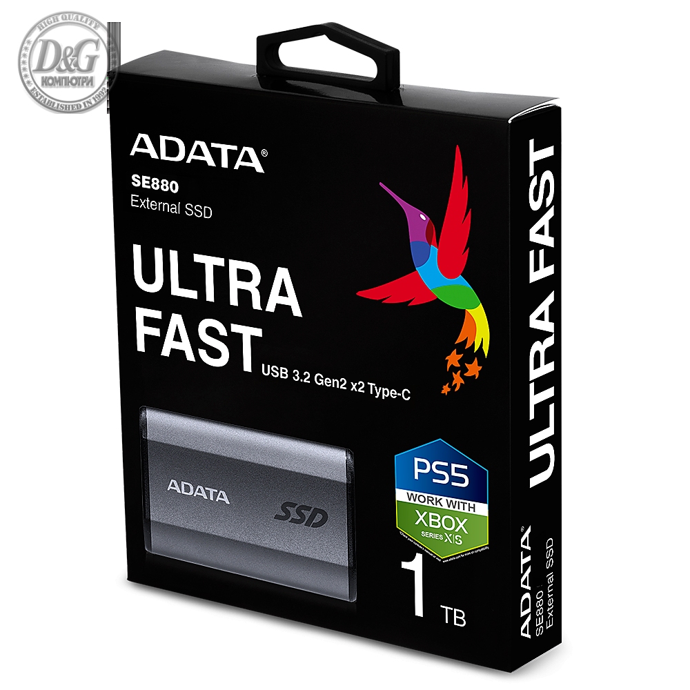 ADATA EXT SSD SE880 1T GRAY