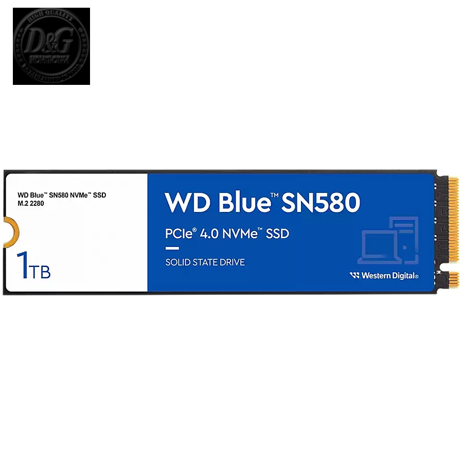 SSD WD Blue (M.2, 1TB, PCIe Gen4 NVMe 1.4b)