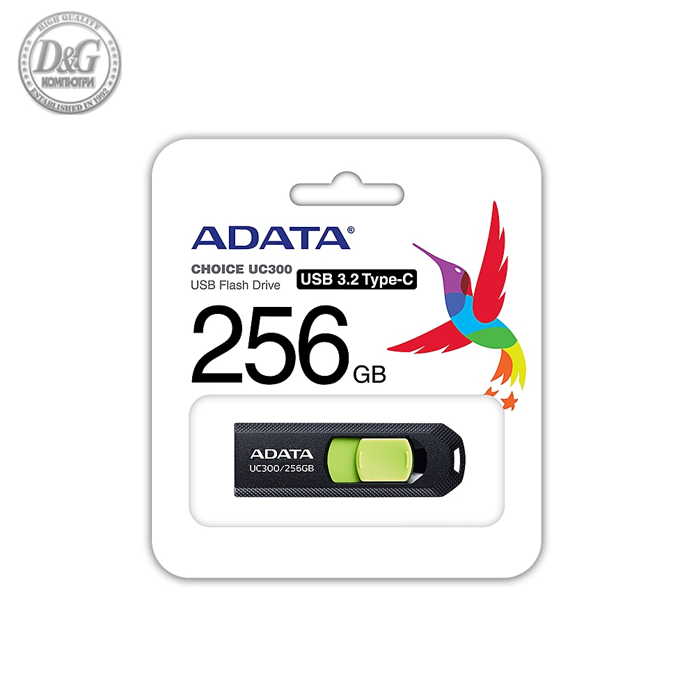 256GB TYPE-C UC300 ADATA BK/GN