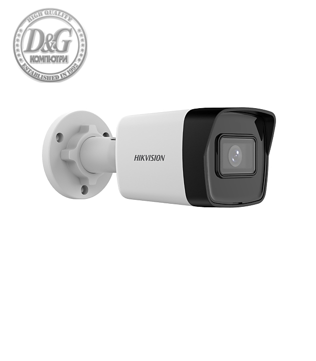 HikVision IP Bullet Camera 4 MP, 2.8 mm, IR up to 30m, H.265+, IP67, built-in microphone, optional micro SDXC (256GB), 12Vdc/PoE 6.5W