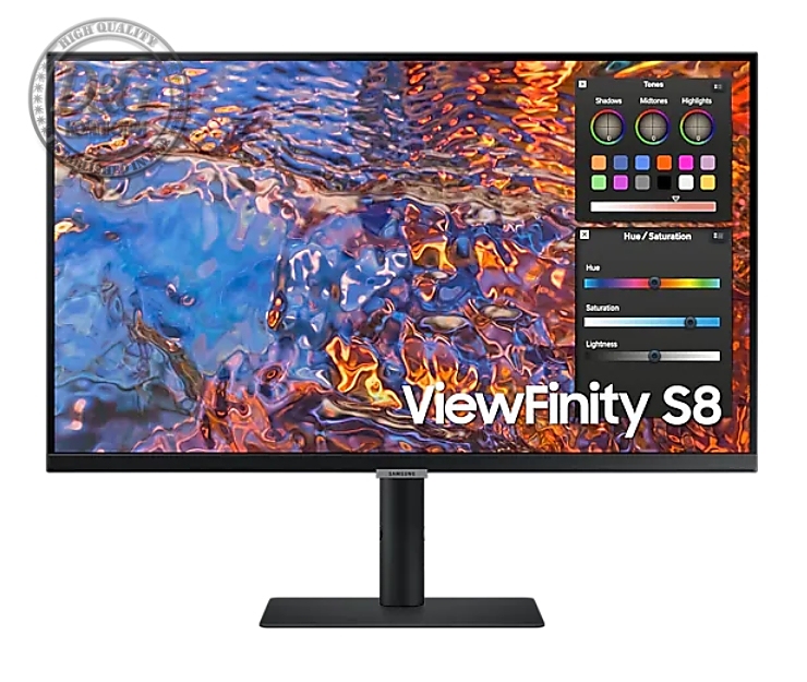 Samsung 27B800, 27" IPS LED, 60 Hz, 5 ms GTG, 3840x2160, 300 cd/m2, Flicker Free, PBP, PIP, USB-C 90W, 3xUSB 3.0, Display Port 1.4, 2xHDMI 2.2, Black