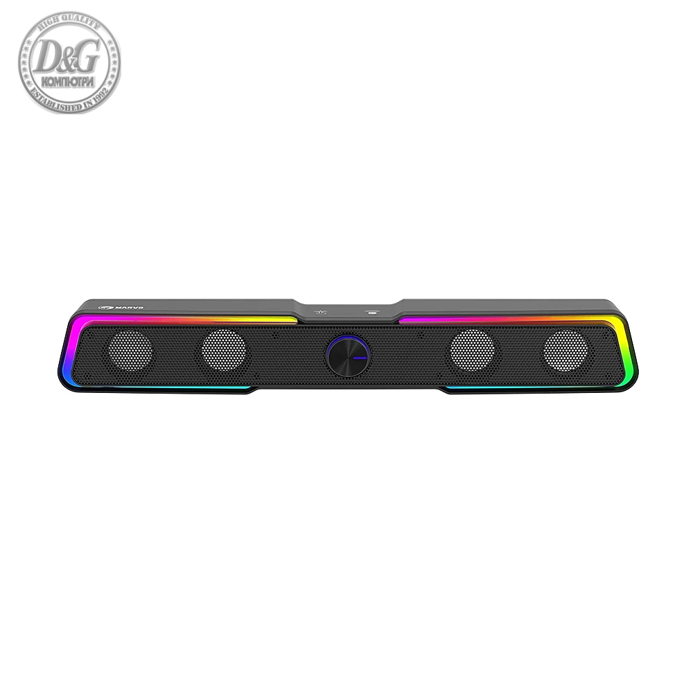 Marvo Тонколони Gaming Speakers 2.0, soundbar 6W Bluetooth RGB - MARVO-SG-110