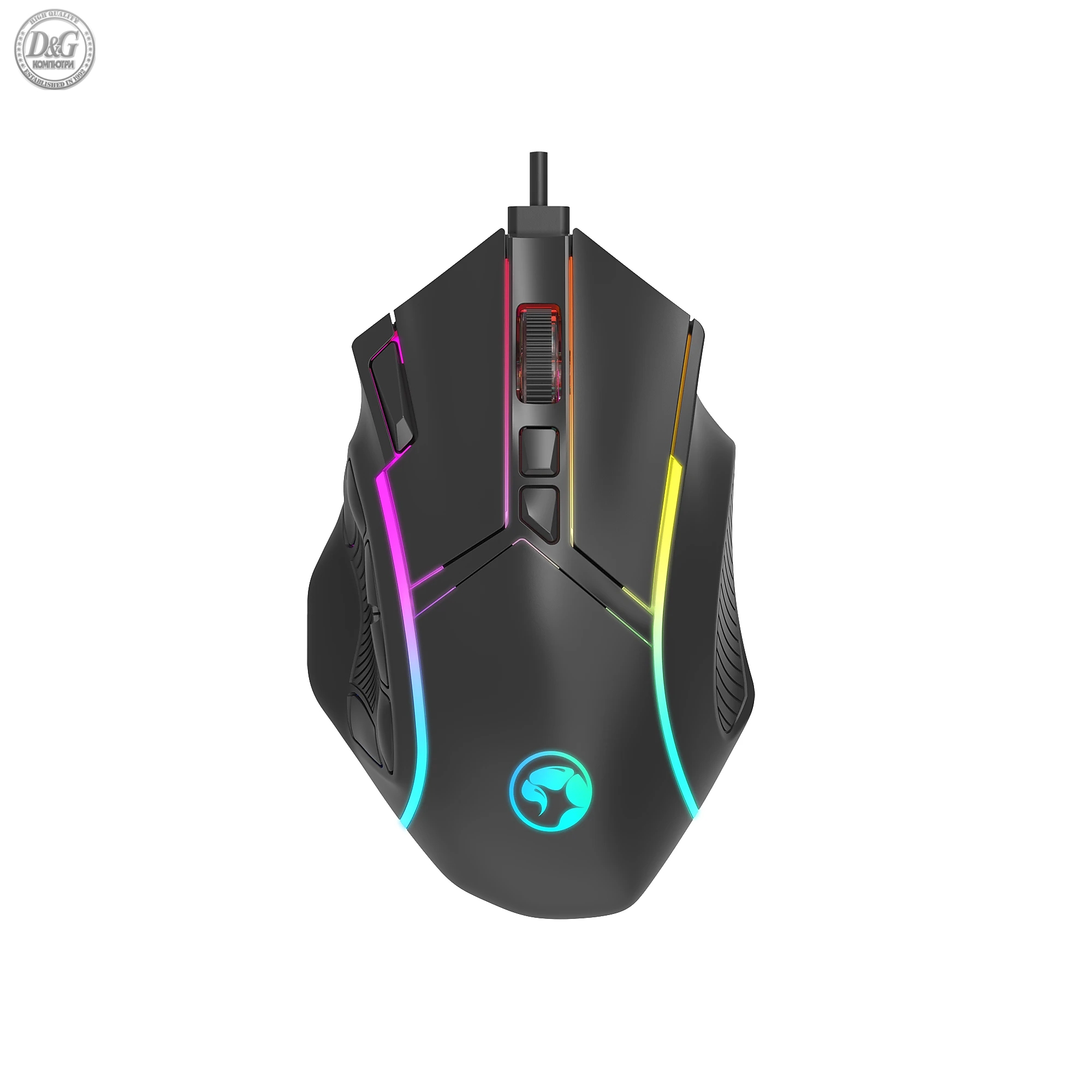 Marvo Геймърска мишка Gaming Mouse M653 RGB - 12800dpi, programmable, 1000Hz