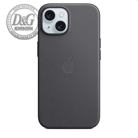 Apple iPhone 15 FineWoven Case with MagSafe - Black