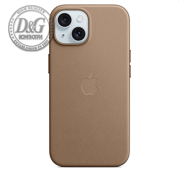 Apple iPhone 15 FineWoven Case with MagSafe - Taupe