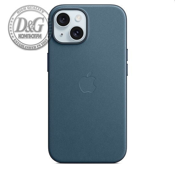 Apple iPhone 15 FineWoven Case with MagSafe - Pacific Blue