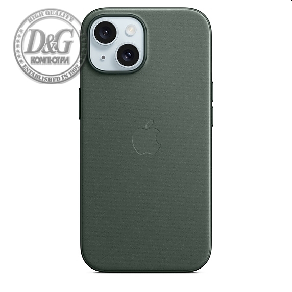 Apple iPhone 15 FineWoven Case with MagSafe - Evergreen