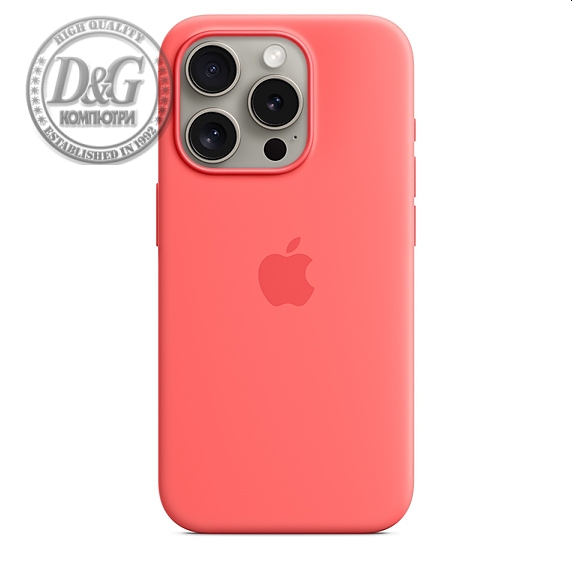 Apple iPhone 15 Pro Silicone Case with MagSafe - Guava