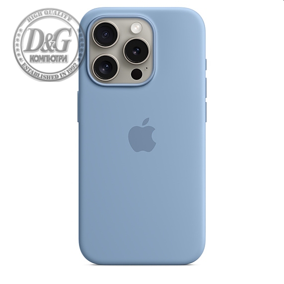 Apple iPhone 15 Pro Silicone Case with MagSafe - Winter Blue