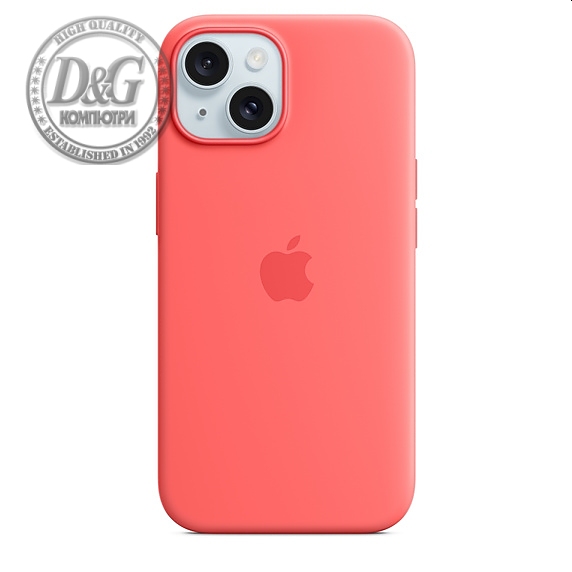 Apple iPhone 15 Silicone Case with MagSafe - Guava