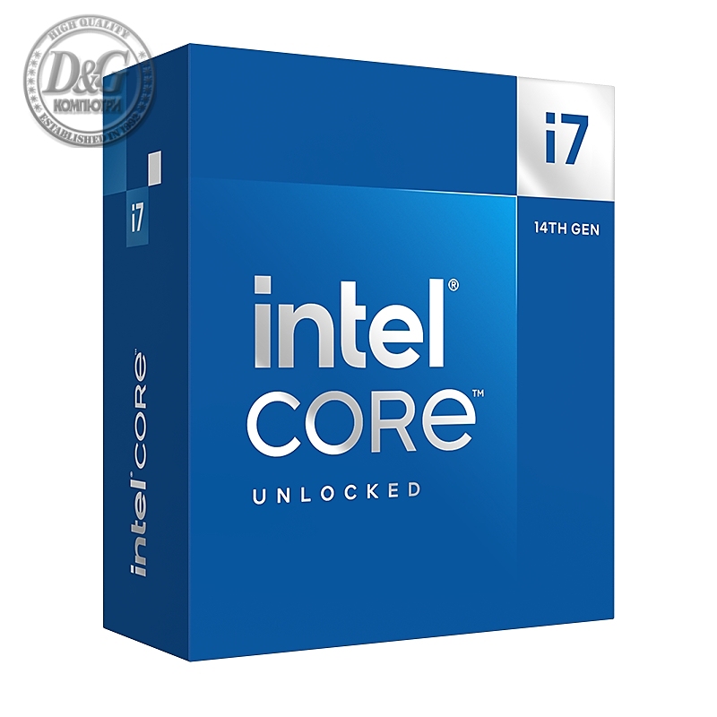 Intel Core i7-14700K 20C/28T (eC 2.5GHz / pC 3.4GHz / 5.6GHz Boost, 33MB, 125W, LGA1700)