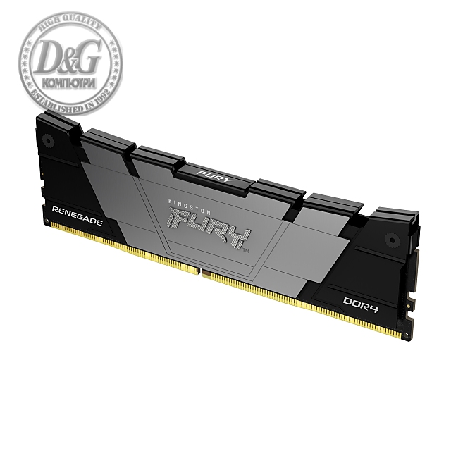 Памет Kingston FURY Renegade Black 16GB DDR4 3600MHz CL16 KF436C16RB12/16