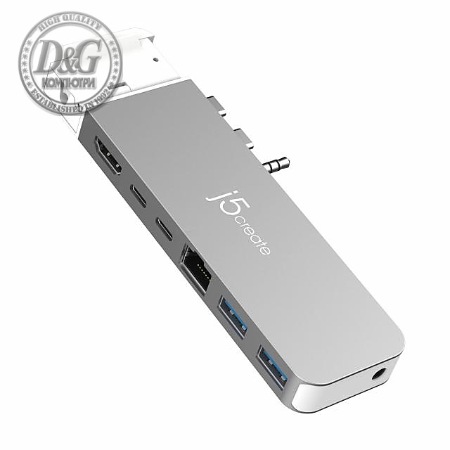 j5create JCD395, USB4 Хъб, MagSafe Kit, За MacBook Pro 2021/2022