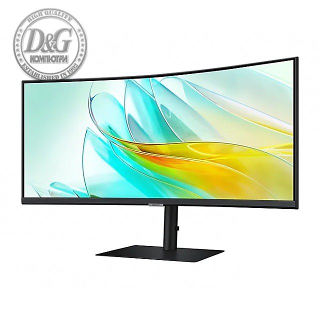 Монитор Samsung S65UC 34 inch, VA WQHD 3440 x 1440, 100Hz, 5 ms, HDR 10, FreeSync, USB-C, DisplayPort, HDMI, Черен