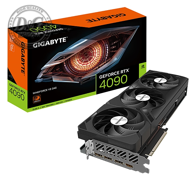 Видео карта GIGABYTE GeForce RTX 4090 WINDFORCE V2 24GB GDDR6X rev 1.0