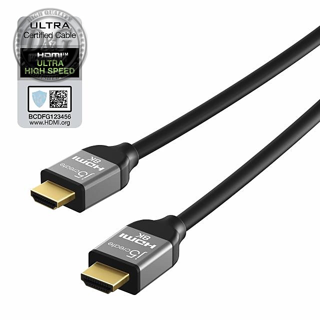 Кабел j5create JDC53, HDMI мъжко - HDMI мъжко, 8K, 48 Gbps, 2 m