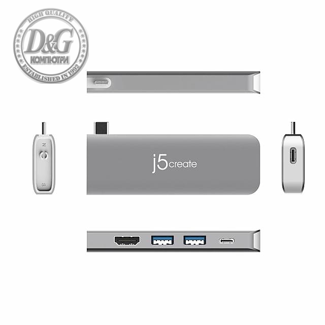 Модулна докинг станция j5create JCD387, 2 модула, USB-C