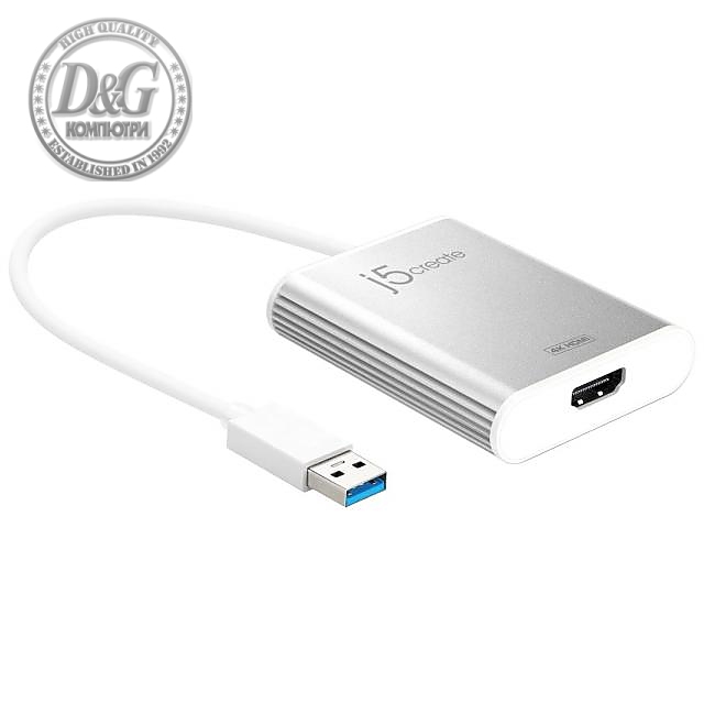 Адаптер j5create JUA354, За 1 монитора, USB-C - HDMI