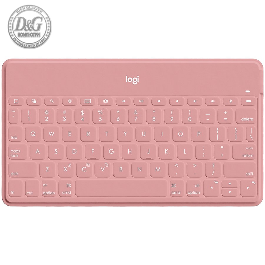 LOGITECH Keys-To-Go Bluetooth Portable Keyboard - BLUSH PINK - US INT'L