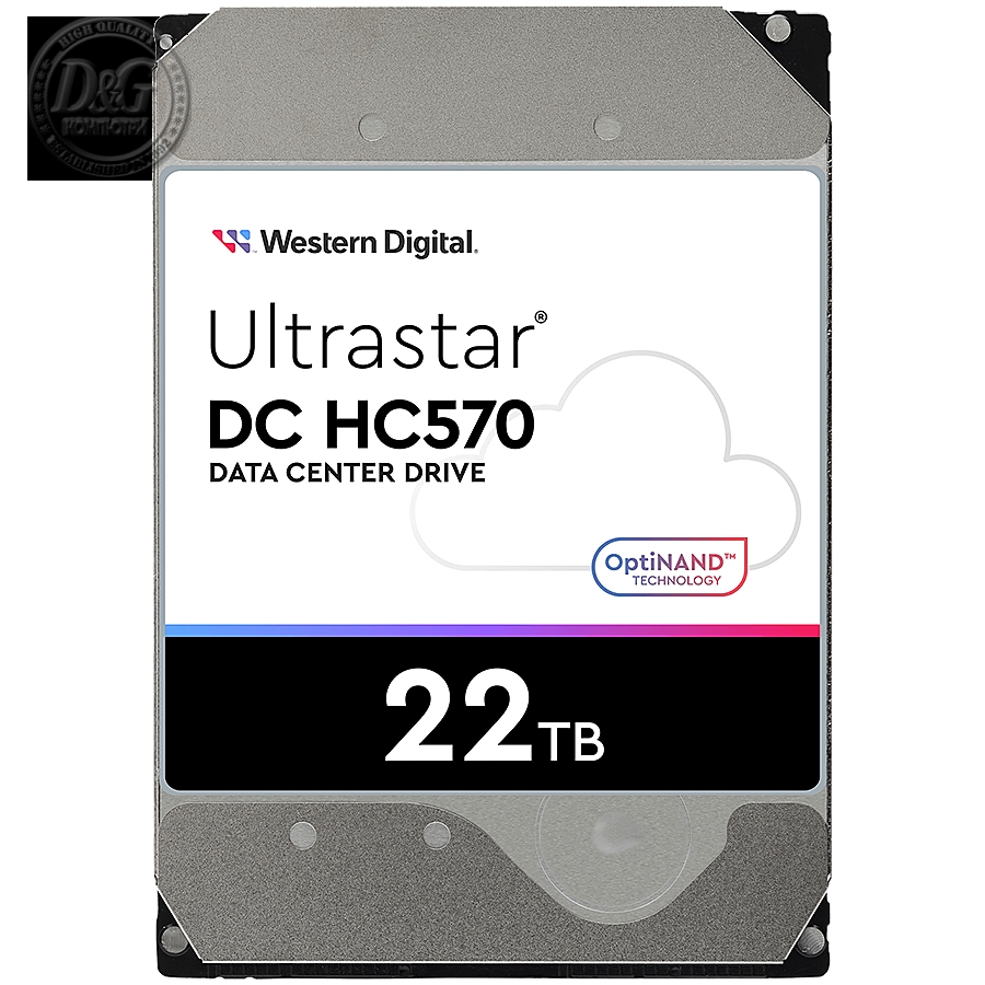 HDD Server WD/HGST ULTRASTAR DC HC570 (3.5’’, 22TB, 512MB, 7200 RPM, SATA 6Gb/s, 512E SE NP3), SKU: 0F48155