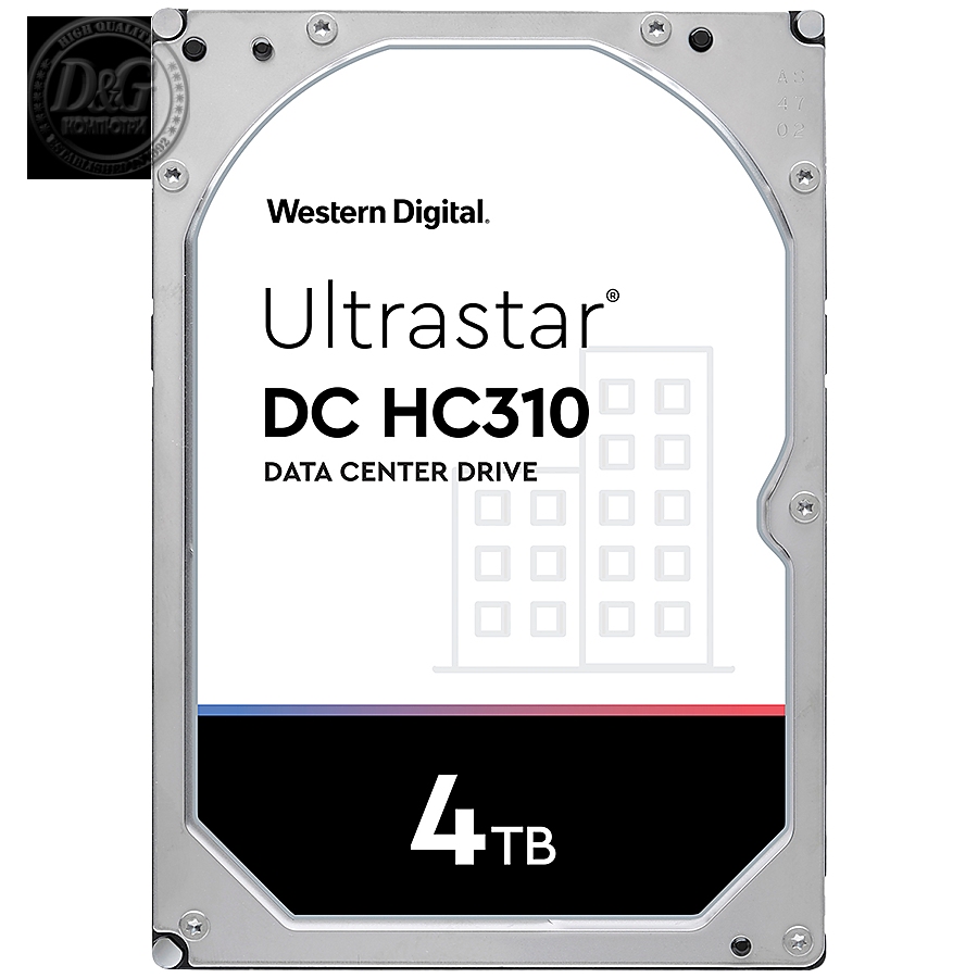 Western Digital Ultrastar DC HDD Server HC310 (3.5’’, 4TB, 256MB, 7200 RPM, SATA 6Gb/s, 512N SE), SKU: 0B35950