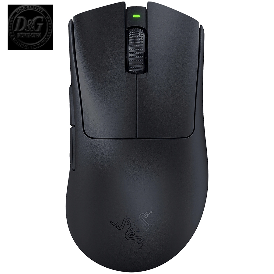 Razer DeathAdder V3 Pro Black, Wireless Gaming Mouse, True 30000 dpi, Focus Pro 30K Optical Sensor, Gen-3 Optical Mouse Switches, 5 programmable buttons, Razer Speedflex Cable USB Type C, 90-million Clicks