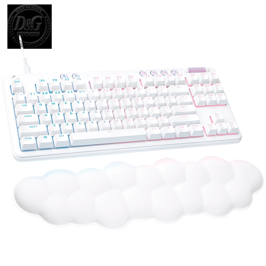 LOGITECH G713 TKL Corded Gaming Keyboard - OFF WHITE - USB - US INT'L - TACTILE