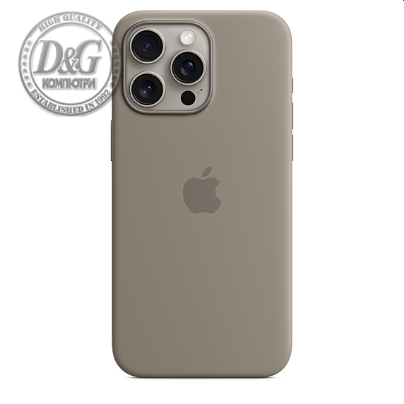 Apple iPhone 15 Pro Max Silicone Case with MagSafe - Clay