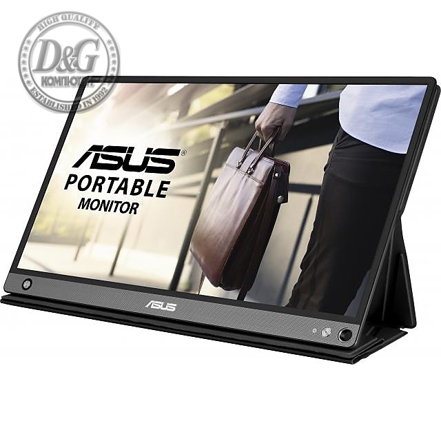 Монитор ASUS ZenScreen Go MB16AHP 15.6&quot; FHD (1920x1080) IPS, USB Type-C, Преносим