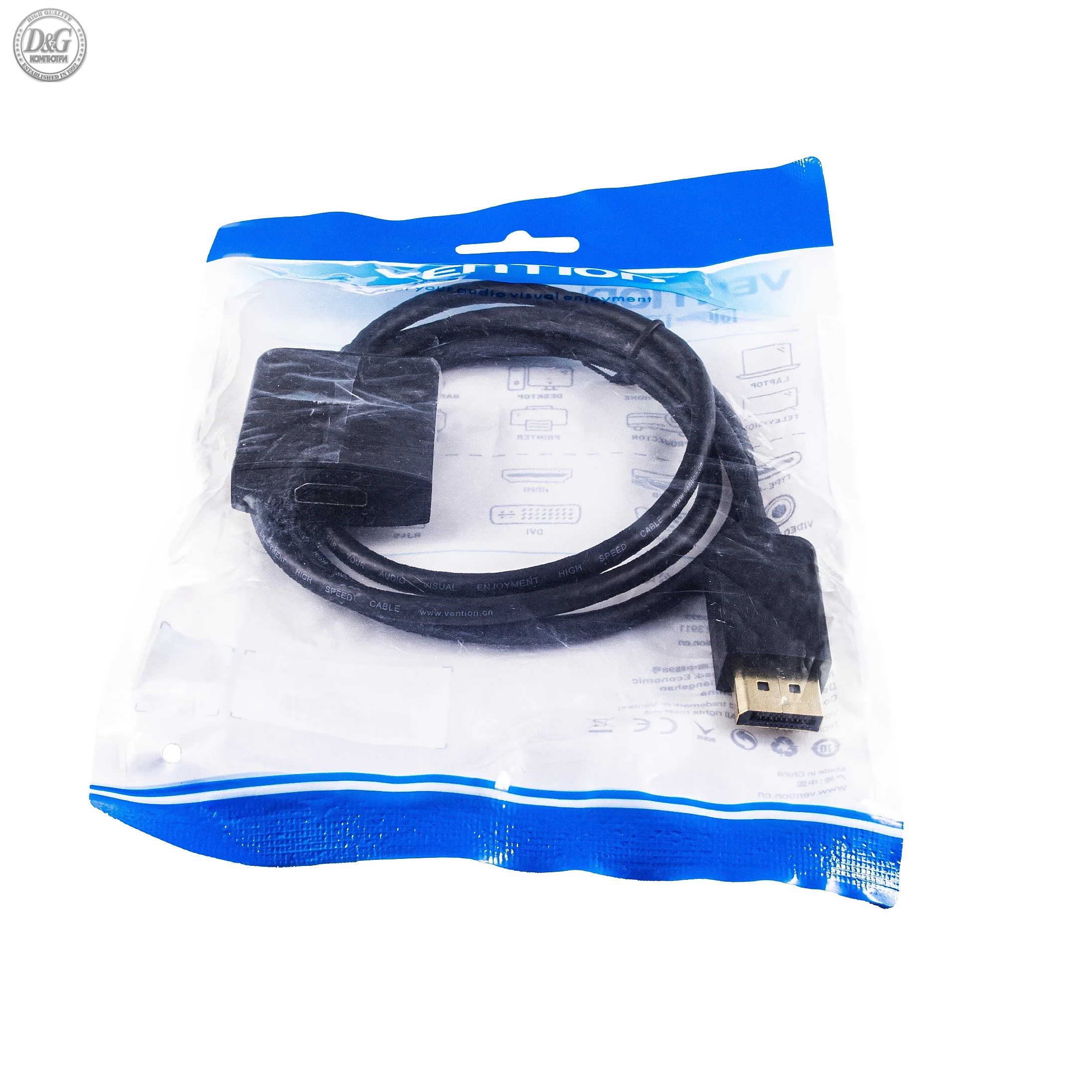 Vention активен адаптер Adapter Active DisplayPort -> HDMI F 1.0m - ZKBBF