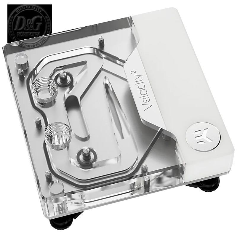 EK-Quantum VelocityВІ D-RGB - 1700 White Edition, CPU water block (Socket LGA1700)