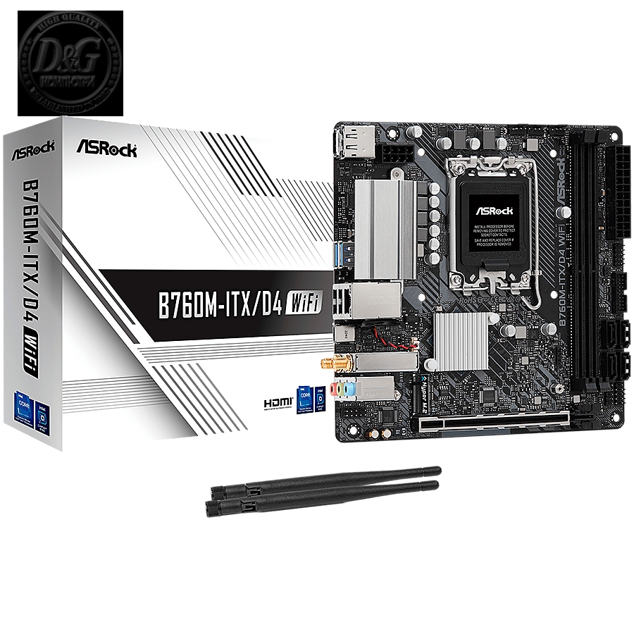 ASRock MB INTEL B760/2DDR4/4SATA3/MINI-ITX