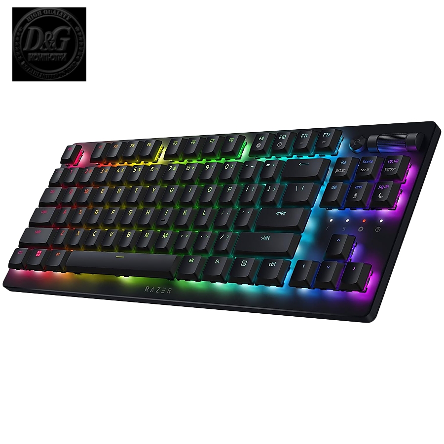 Razer DeathStalker V2 Pro Tenkeyless, Wireless Low Profile Optical Gaming Keyboard (Linear Red Switch), US Layout