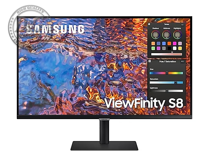 Samsung 32B800, 32" IPS SMART Monitor, 60Hz, 5 ms GTG, 3840 x 2160, 350 cd/m2, 1000:1 Contrast, HDR 600, Quantum Dot Color, Eye Saver Mode, Flicker Free, DP 1.4, HDMI, 3xUSB, USB-C, Headphone Jack, 178°/178°, Black