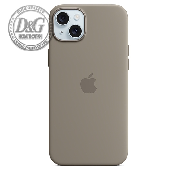 Apple iPhone 15 Plus Silicone Case with MagSafe - Clay