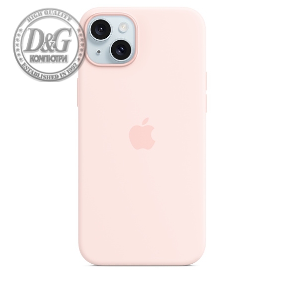 Apple iPhone 15 Plus Silicone Case with MagSafe - Light Pink