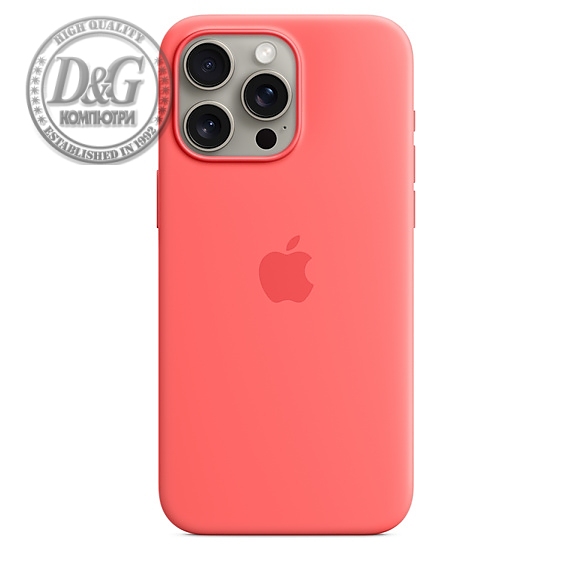 Apple iPhone 15 Pro Max Silicone Case with MagSafe - Guava