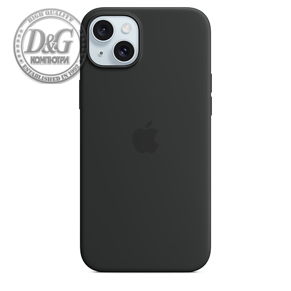 Apple iPhone 15 Plus Silicone Case with MagSafe - Black