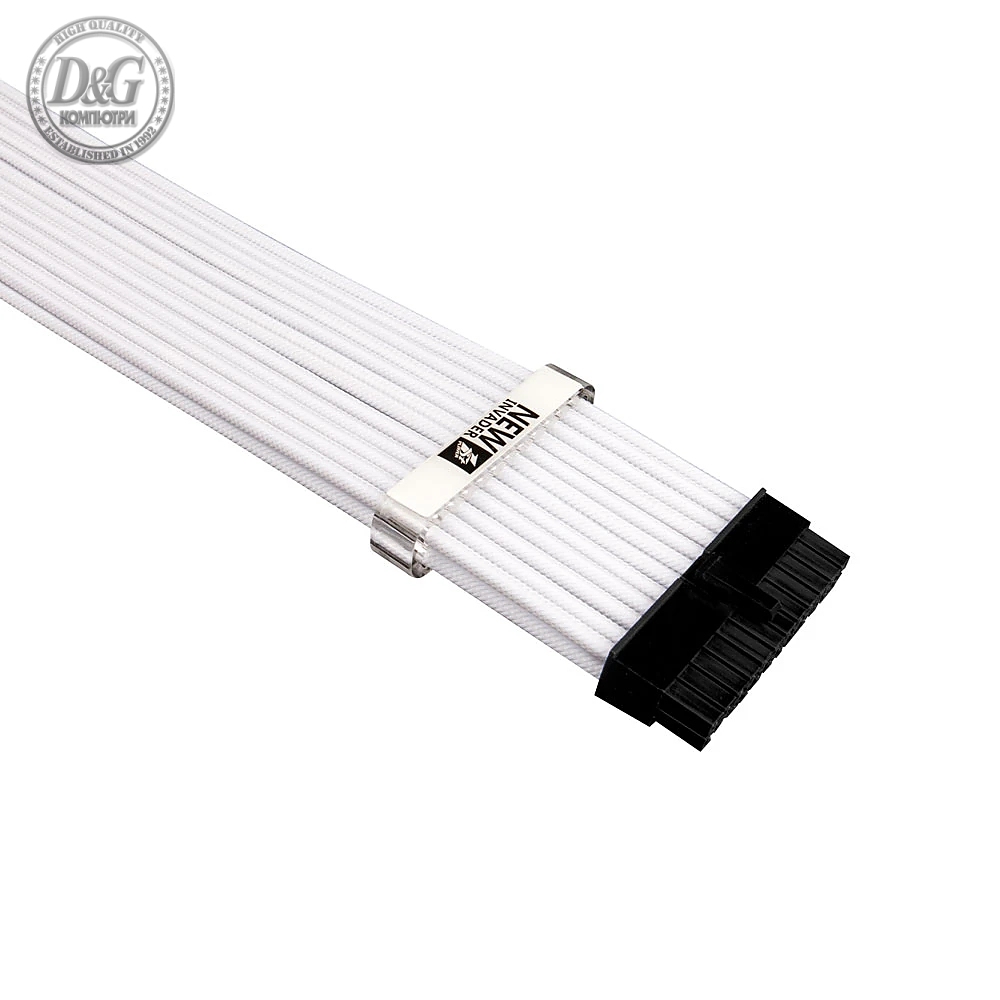 1stPlayer комплект удължителни кабели Custom Modding Cable Kit White - ATX24P, EPS, PCI-e - WHT-001