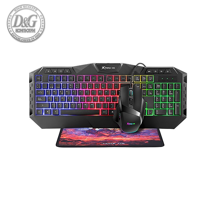 Xtrike ME геймърски комплект Gaming COMBO 3-in-1 Keyboard, Mouse, Pad, Backlight - MK-900