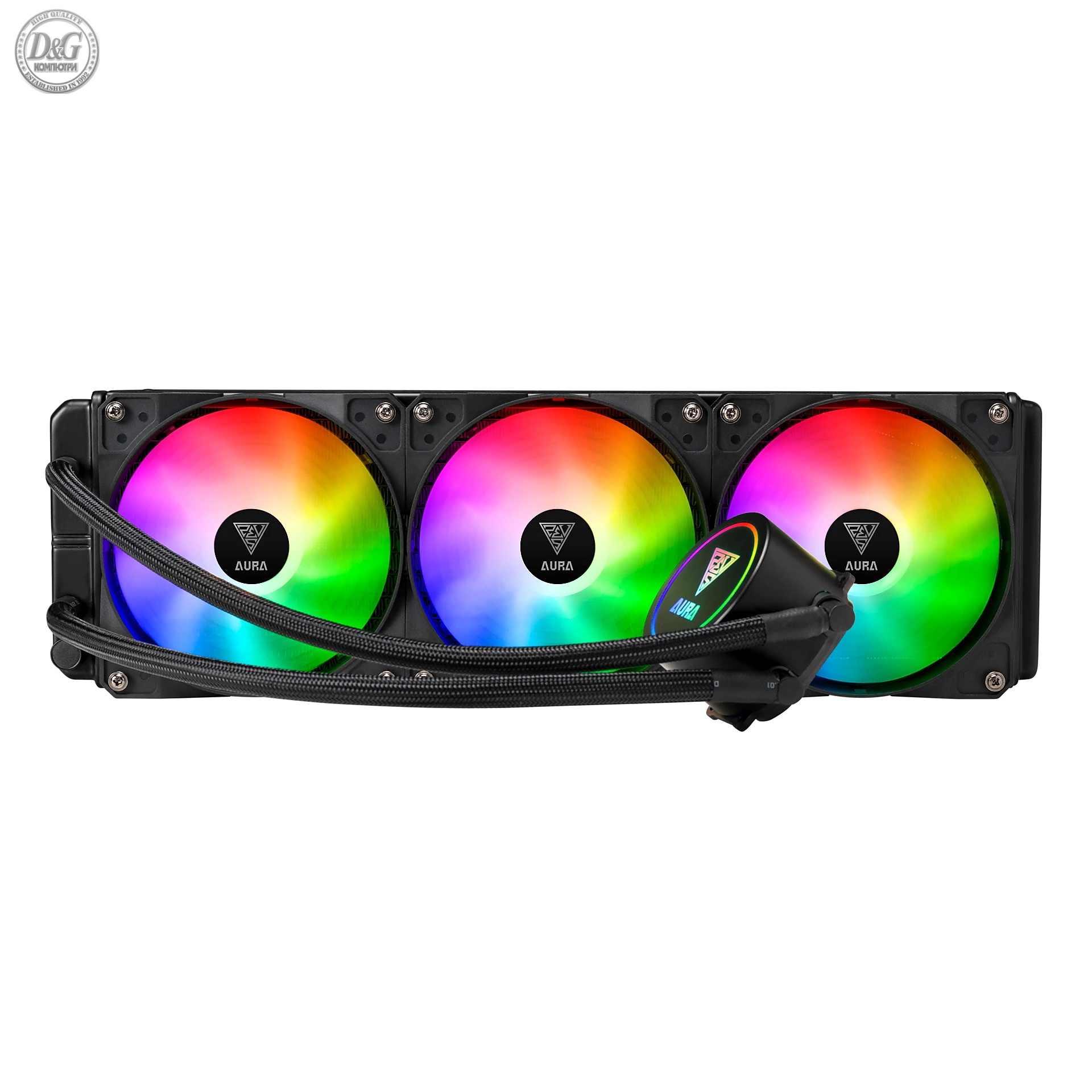 Gamdias водно охлаждане Water Cooling 360mm - AURA GL360 - RGB