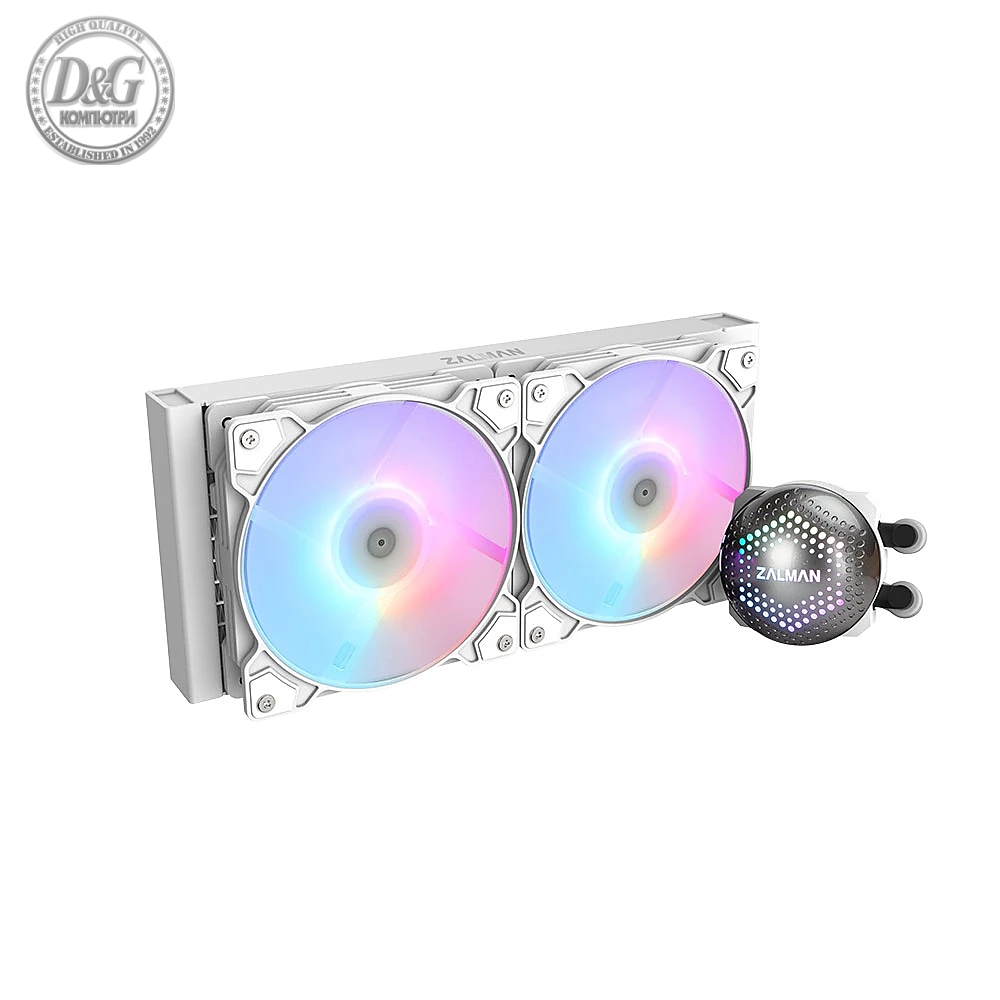 Zalman водно охлаждане Water Cooling ALPHA 24 WHITE - Addressable RGB - LGA1700/AM5