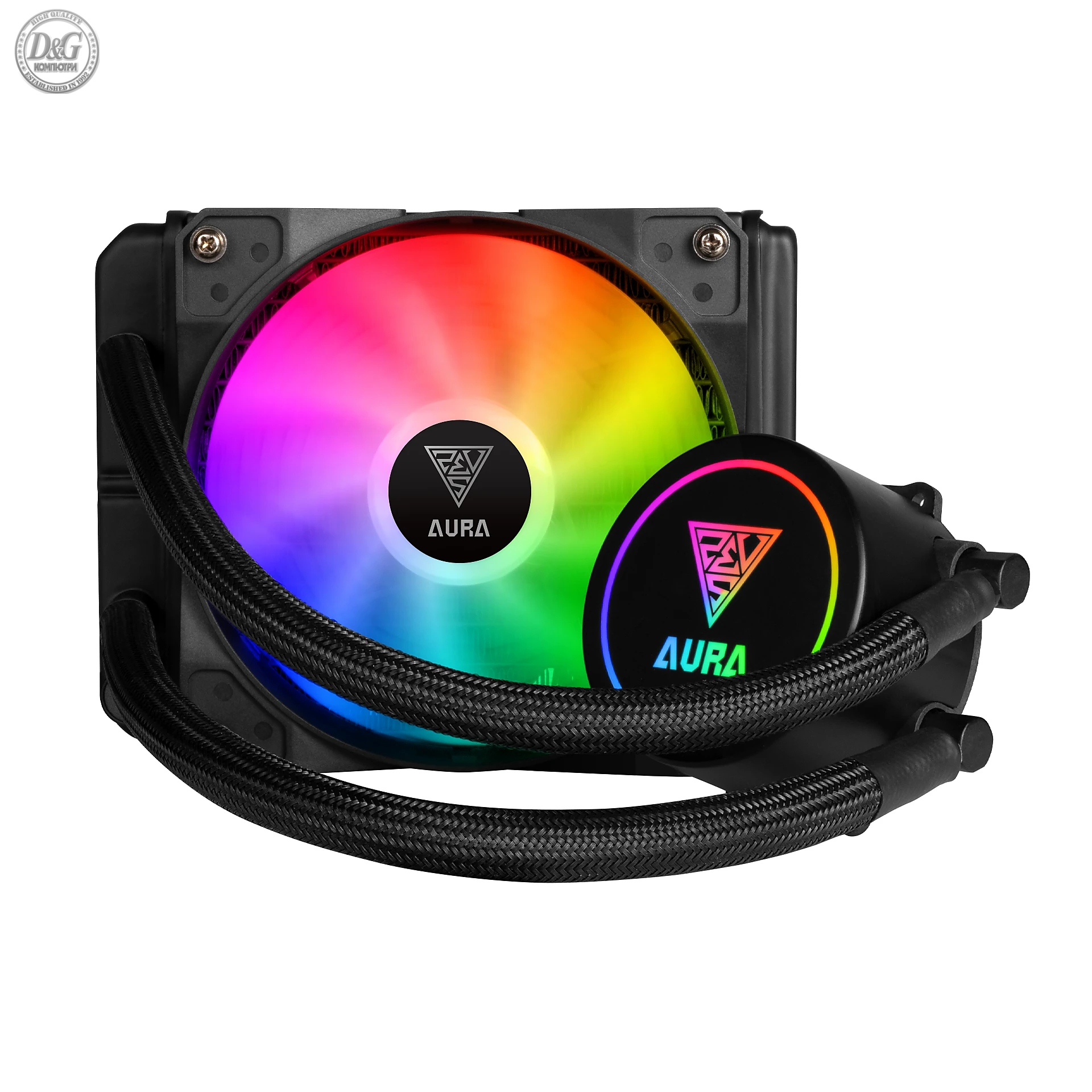 Gamdias водно охлаждане Water Cooling 120mm - AURA GL120 - RGB