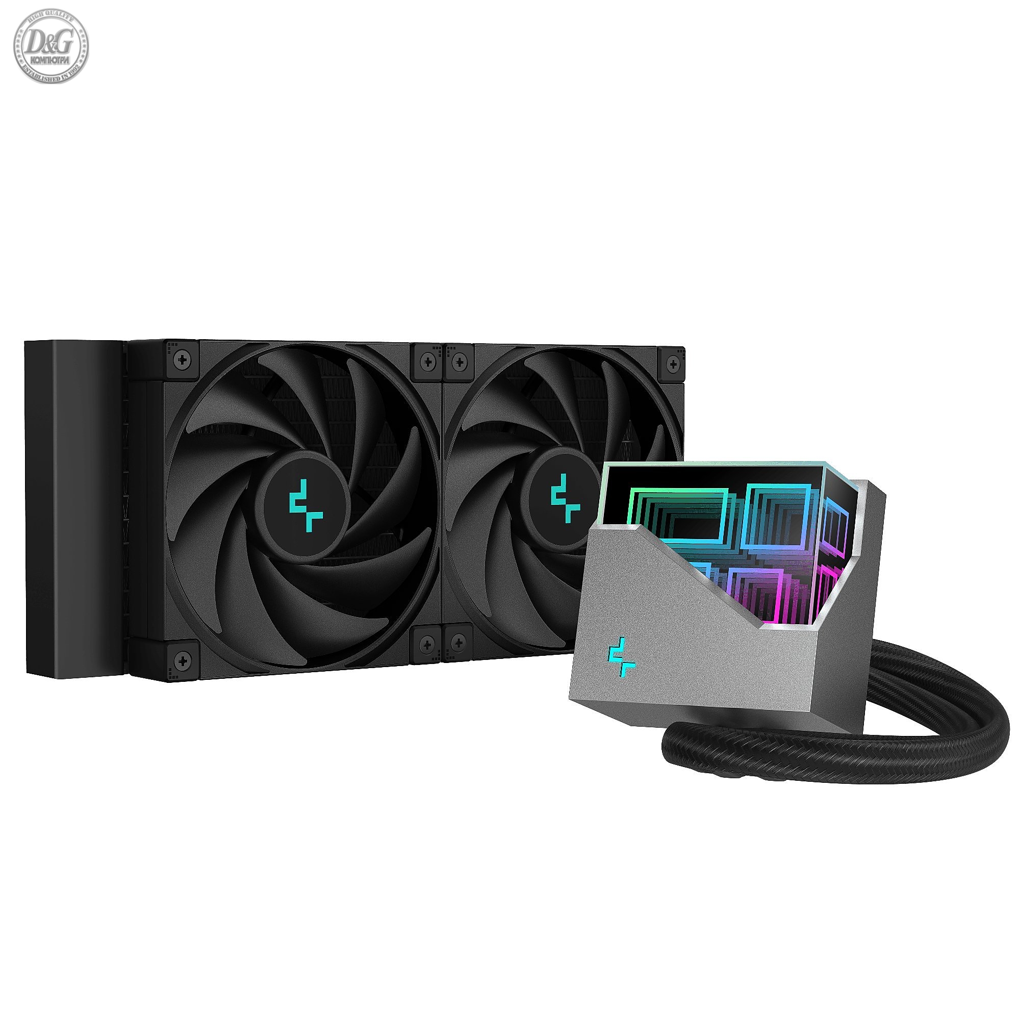 DeepCool водно охлаждане Water Cooling LT520 - Addressable RGB, Infinity mirror design - LGA1700/AM5