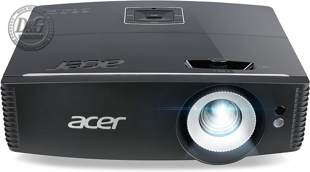 Acer Projector P6505, DLP, 1080p(1920x1080), 5500 ANSI Lm, 20 000:1, HDMI, 1.6 Optical zoom, Stereo mini jack x 1, DC out(5V/1A USB Type A), USB (Mini-B) x 1, RS232, RJ45, 2 x10W Speaker,Carrying case, Black