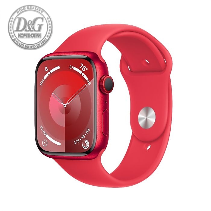 Apple Watch Series 9 GPS + Cellular 45mm (PRODUCT)RED Aluminium Case with (PRODUCT)RED Sport Band - S/M