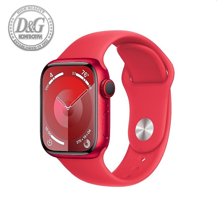 Apple Watch Series 9 GPS + Cellular 41mm (PRODUCT)RED Aluminium Case with (PRODUCT)RED Sport Band - S/M