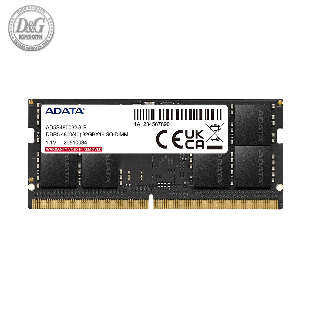 ADATA 32GB DDR5 4800 MHz SO-DIMM